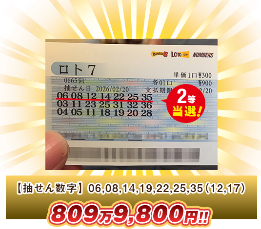 ロト7 高額当選
